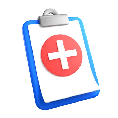 Medical Report  3D Icon