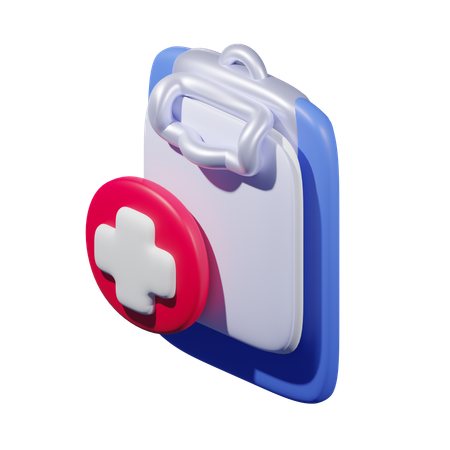 Medical Report  3D Icon