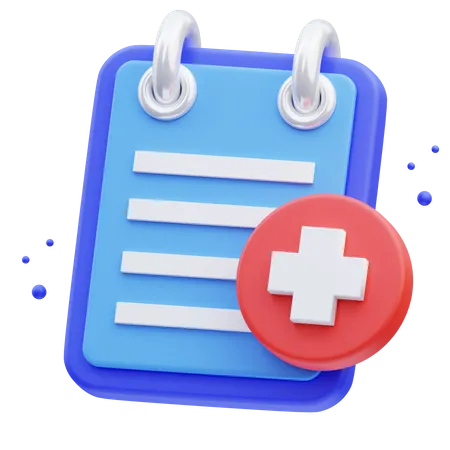 Medical Report  3D Icon