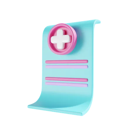 Medical Report  3D Icon