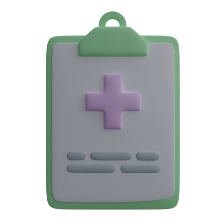 Medical Report  3D Icon