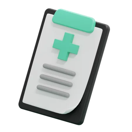 Medical Report  3D Icon