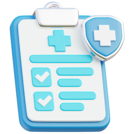 Medical Report  3D Icon