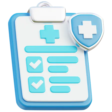 Medical Report  3D Icon