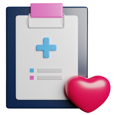 Medical Report  3D Icon