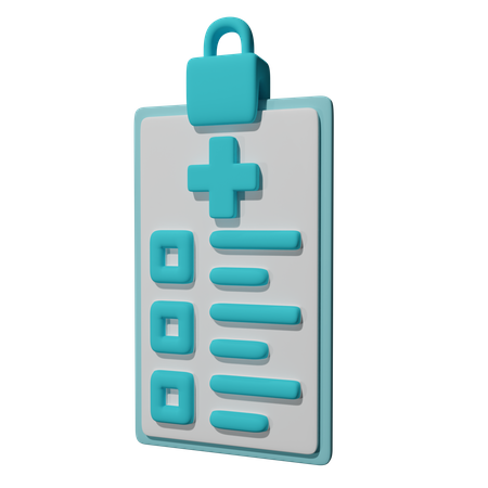 Medical Report  3D Icon