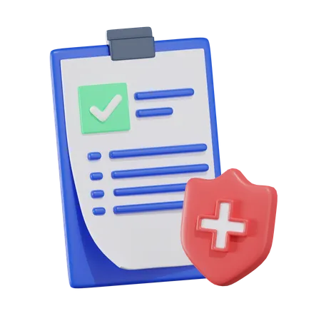 Medical Report  3D Icon