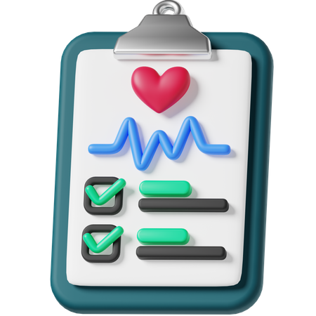 Medical Report  3D Icon