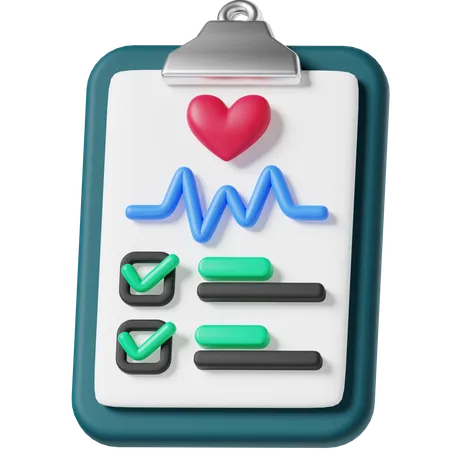 Medical Report  3D Icon