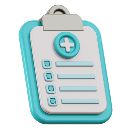 Medical Report  3D Icon