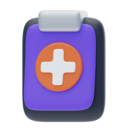 Medical Report  3D Icon