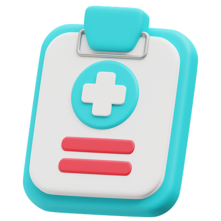 Medical Report  3D Icon