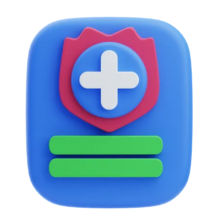 Medical Report  3D Icon