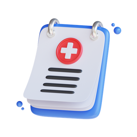 Medical Report  3D Icon