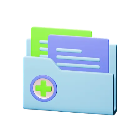 Medical Report  3D Icon