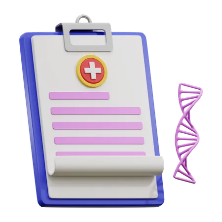 Medical Report  3D Icon