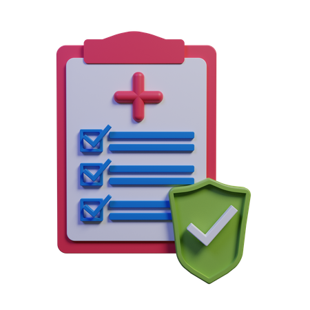 Medical Report  3D Icon