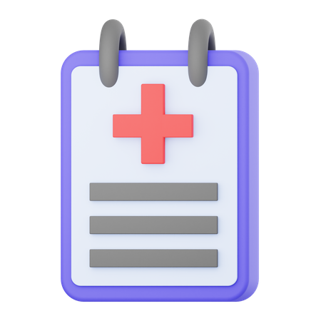 Medical Report  3D Icon