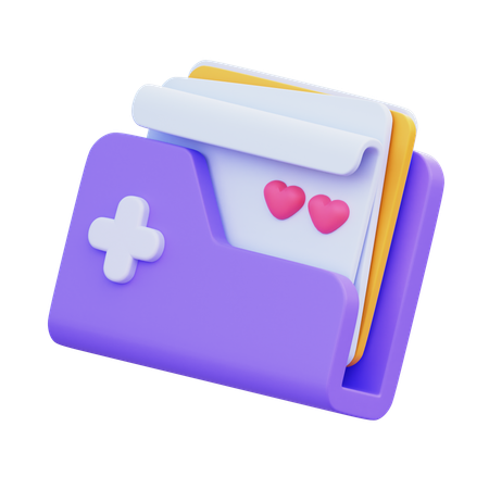 Medical Report  3D Icon