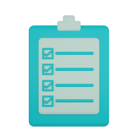 Medical Report  3D Icon