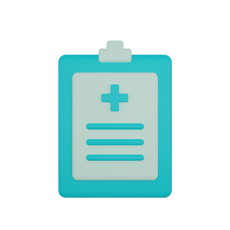 Medical Report  3D Icon