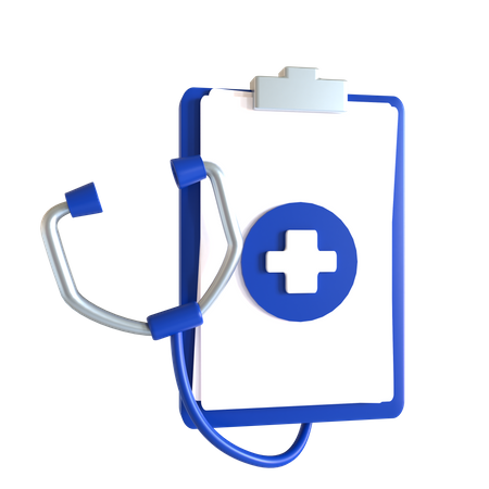 Medical Report  3D Icon