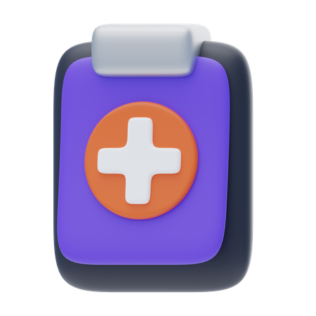 Medical Report  3D Icon