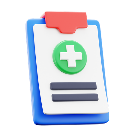 Medical Report  3D Icon