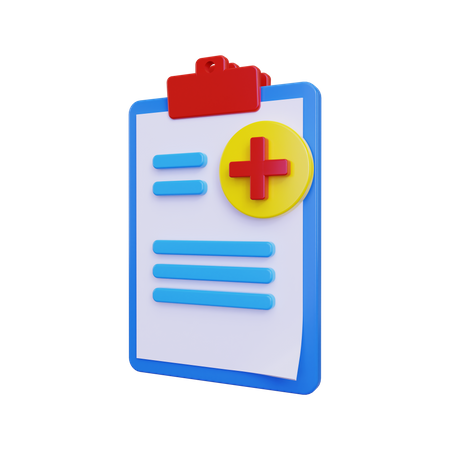 Medical report  3D Illustration