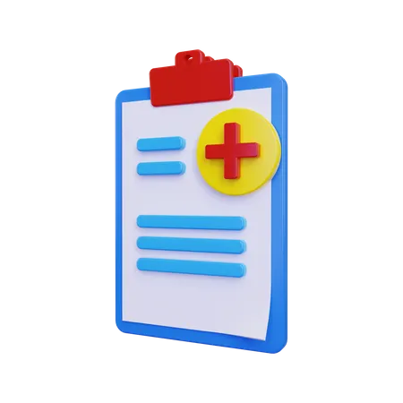 Medical report  3D Illustration