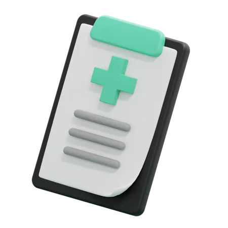 Medical Report 3D Icon