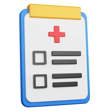 3 D Rendering Task Medical With Unchecked Box Isolated 3D Icon