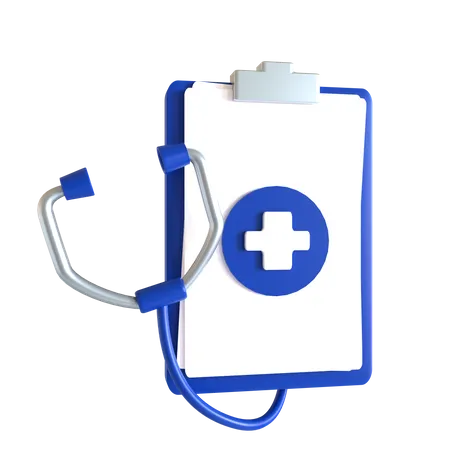 Medical Clipboard 3 D Icon Suitable For Medical Design 3D Icon