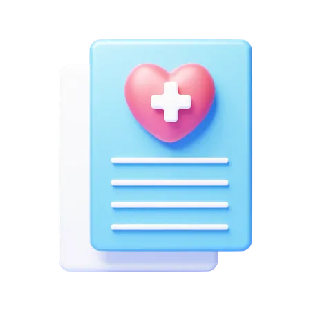 3 D Medical Health Prescription Concept Icon Illustration Or 3 D Medical Clipboard Report Icon 3D Icon