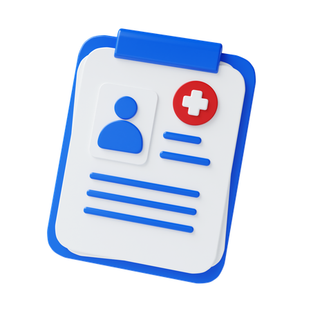 Medical Report Card  3D Icon