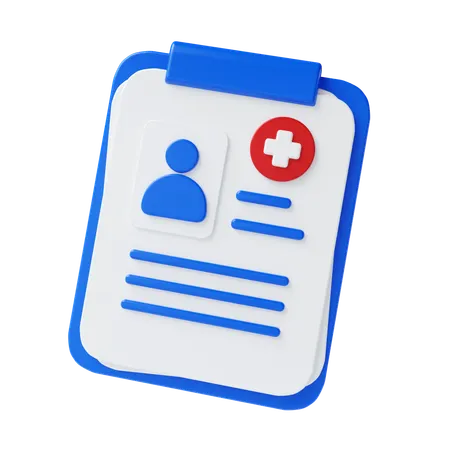 Medical Report Card  3D Icon