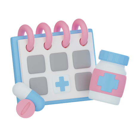 Medical Schedule  3D Icon