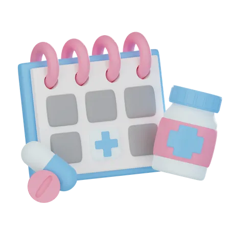 Medical Schedule  3D Icon