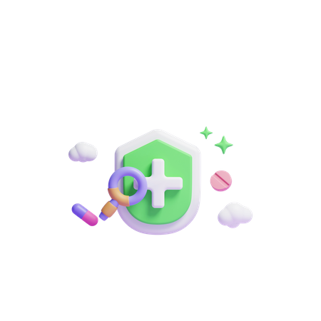 Medical Security  3D Icon