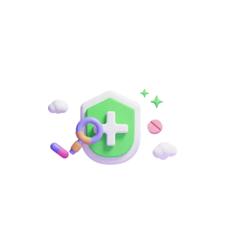 Medical Security  3D Icon