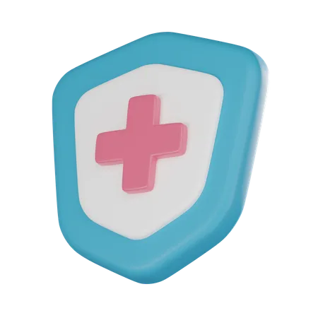 Medical Shield Icon To Represent Disease Prevention Safety And Security In The Medical Field In Your Digital Projects 3 D Render Illustration 3D Icon