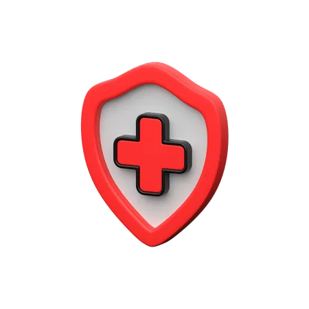 Medical Shield  3D Icon