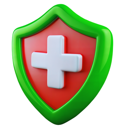 Medical Shield  3D Icon