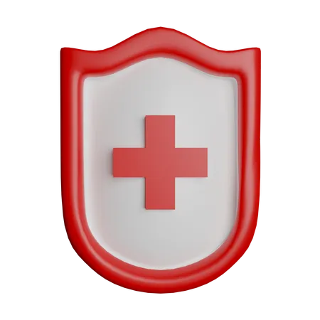 Medical Shield  3D Icon