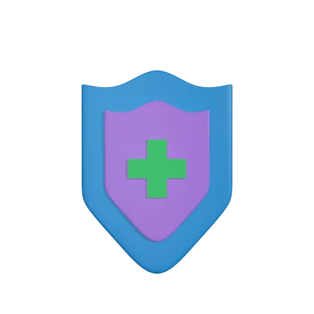 Medical Shield  3D Icon