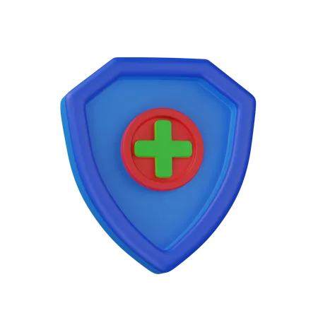 Medical Shield  3D Icon