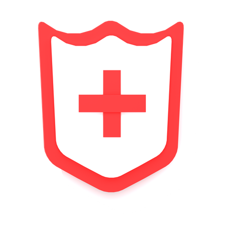 Medical Shield  3D Icon