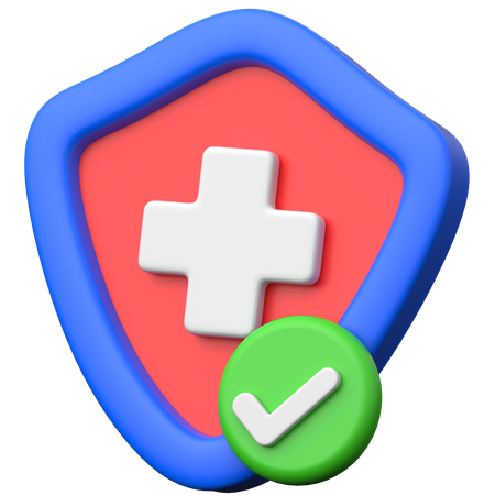 Medical shield  3D Icon