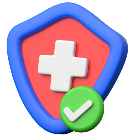 Medical shield  3D Icon