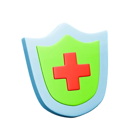 Medical Shield  3D Icon